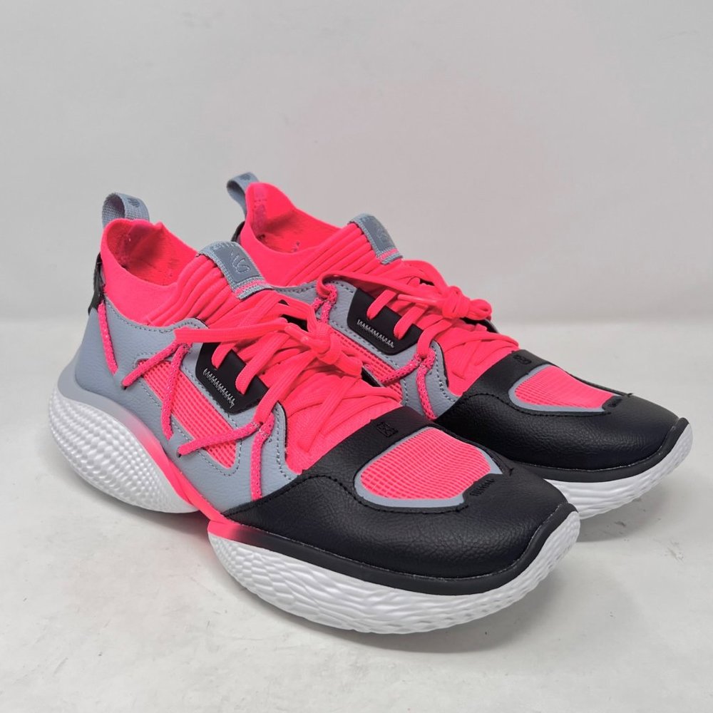 Under Armor Curry Flow Black Pink Neon Shoes Mens 10.5 / Womens 12 NWOT